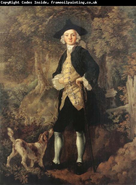 Thomas Gainsborough Man in a Wood with a Dog